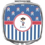 Blue Pirate Compact Makeup Mirror (Personalized)