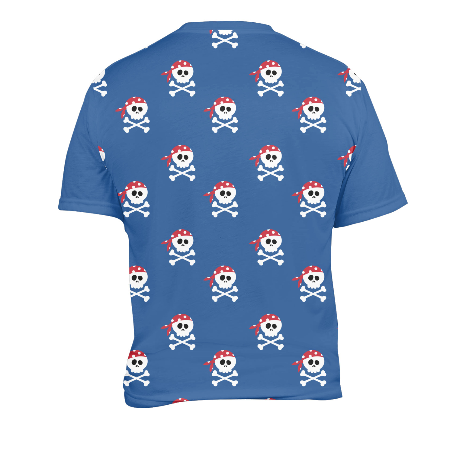 Blue Pirate Men's Crew T-Shirt - Large (Personalized) - YouCustomizeIt