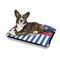 Blue Pirate Outdoor Dog Beds - Medium - IN CONTEXT