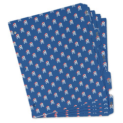 Blue Pirate Binder Tab Divider - Set of 5 (Personalized)