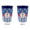 Blue Pirate Party Cup Sleeves - without bottom - Approval