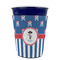 Blue Pirate Party Cup Sleeves - without bottom - FRONT (on cup)