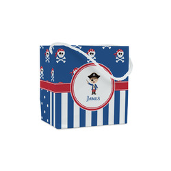 Blue Pirate Party Favor Gift Bags - Gloss (Personalized)