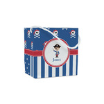 Blue Pirate Party Favor Gift Bags - Matte (Personalized)