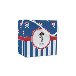 Blue Pirate Party Favor Gift Bags - Matte (Personalized)