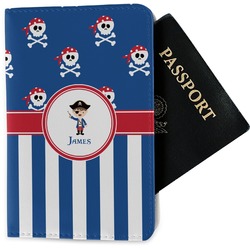 Blue Pirate Passport Holder - Fabric (Personalized)