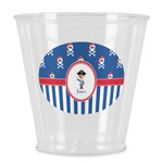 Blue Pirate Plastic Shot Glass (Personalized)