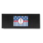 Blue Pirate Rubber Bar Mat (Personalized)