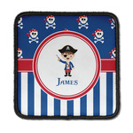 Blue Pirate Iron On Square Patch w/ Name or Text