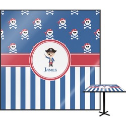 Blue Pirate Square Table Top - 30" (Personalized)