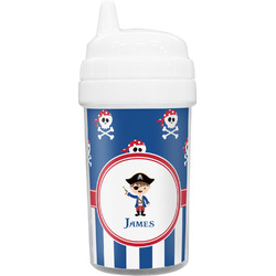 Blue Pirate Toddler Sippy Cup (Personalized)