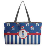 Blue Pirate Beach Totes Bag - w/ Black Handles (Personalized)