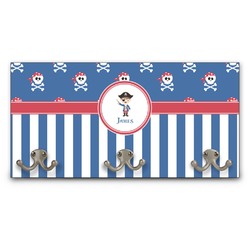 Blue Pirate Wall Mounted Coat Rack (Personalized)