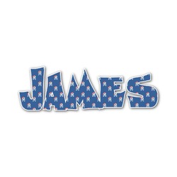 Blue Pirate Name/Text Decal - Medium (Personalized)