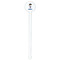 Blue Pirate White Plastic 7" Stir Stick - Round - Single Stick