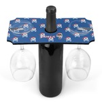 Blue Pirate Wine Bottle & Glass Holder (Personalized)