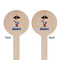 Blue Pirate Wooden 6" Stir Stick - Round - Double Sided - Front & Back