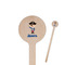 Blue Pirate Wooden 7.5" Stir Stick - Round - Closeup