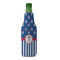 Blue Pirate Zipper Bottle Cooler - FRONT (bottle)