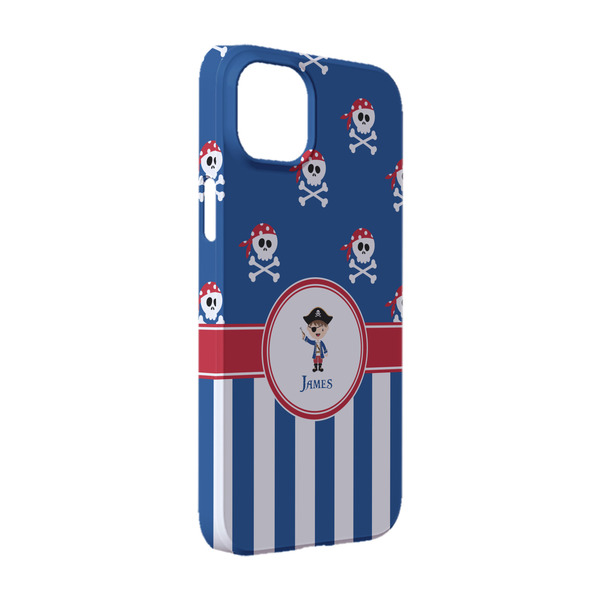 Custom Blue Pirate iPhone Case - Plastic - iPhone 14 (Personalized)