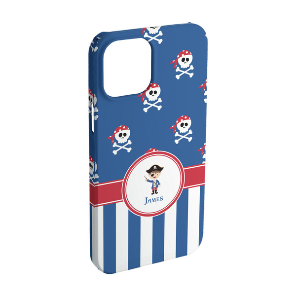 Custom Blue Pirate iPhone Case - Plastic - iPhone 15 Pro (Personalized)