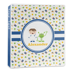 Boy's Space Themed 3-Ring Binder - 1 inch (Personalized)