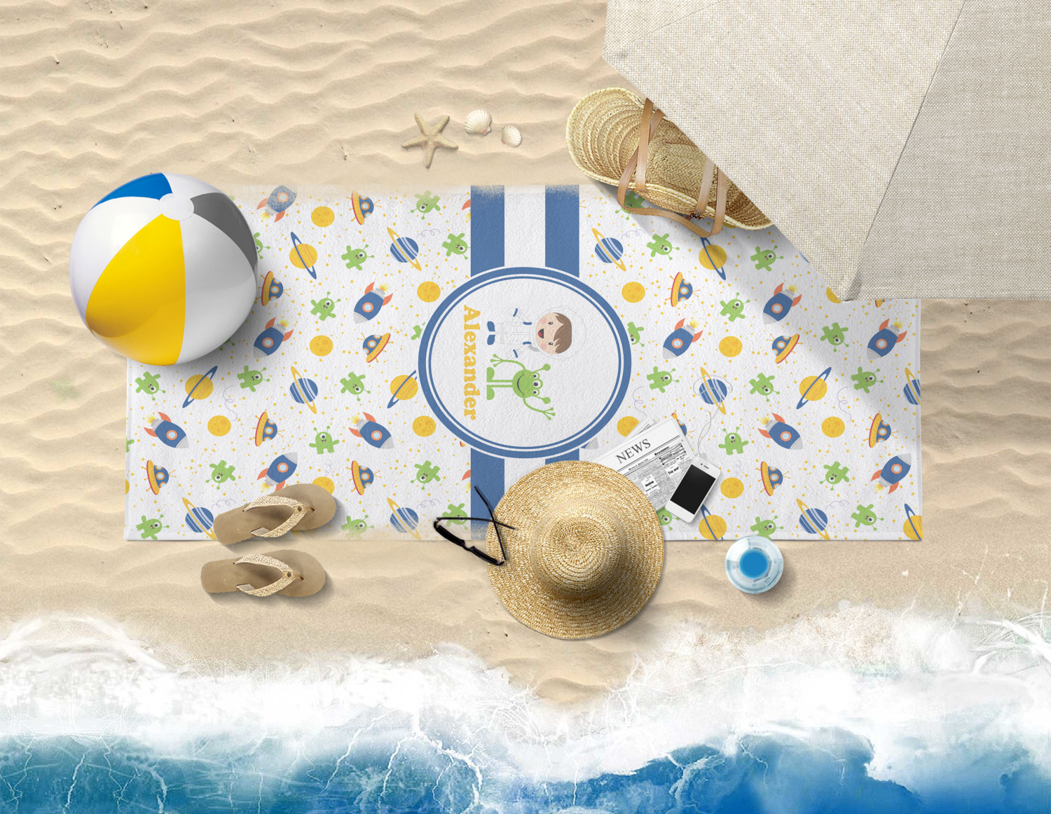 themed beach towels