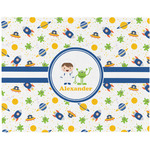 Boy's Space Themed Woven Fabric Placemat - Twill w/ Name or Text