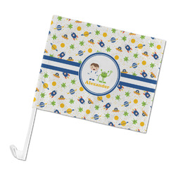 Boy's Space Themed Car Flag - Large (Personalized)