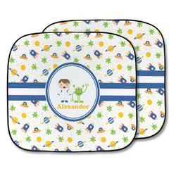 Boy's Space Themed Car Sun Shade - Two Piece (Personalized)