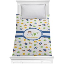 Boy's Space Themed Comforter - Twin XL (Personalized)