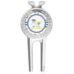 Boy's Space Themed Golf Divot Tool & Ball Marker (Personalized)