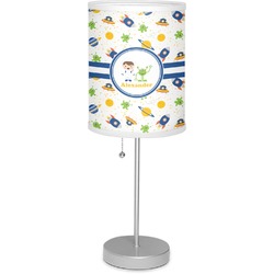 Boy's Space Themed 7" Drum Lamp with Shade (Personalized)