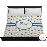 Boy's Space Themed Duvet Cover - King (Personalized)