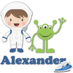 Boy's Space Themed Graphic Iron On Transfer - Up to 9"x9" (Personalized)