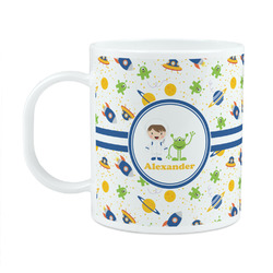 Boy's Space Themed Plastic Kids Mug (Personalized)