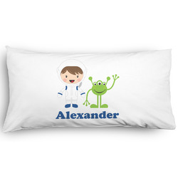 Boy's Space Themed Pillow Case - King - Graphic (Personalized)