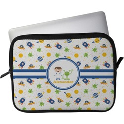 Boy's Space Themed Laptop Sleeve / Case - 15" (Personalized)