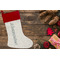Boy's Space Themed Linen Stocking w/Red Cuff - Flat Lay (LIFESTYLE)