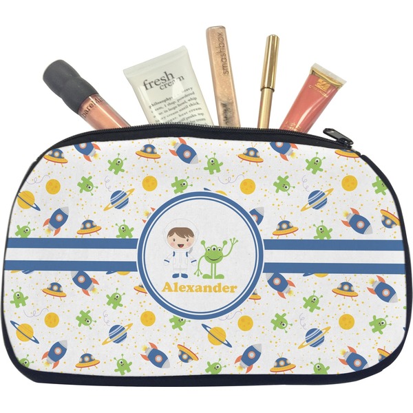 Custom Boy's Space Themed Makeup / Cosmetic Bag - Medium (Personalized)