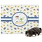 Boy's Space Themed Microfleece Dog Blanket - Large