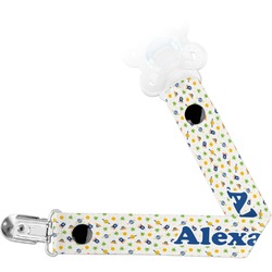 Boy's Space Themed Pacifier Clip (Personalized)