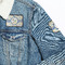 Boy's Space Themed Patches Lifestyle Jean Jacket Detail