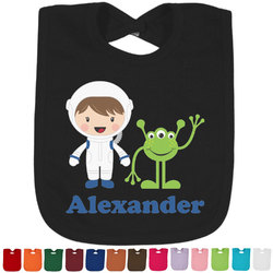 Boy's Space Themed Cotton Baby Bib (Personalized)