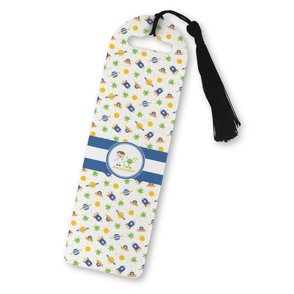 Custom Boy's Space Themed Plastic Bookmark (Personalized)