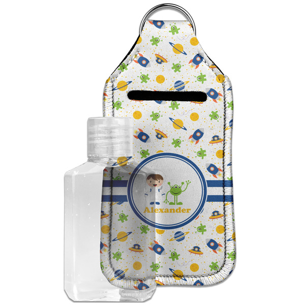 Custom Boy's Space Themed Hand Sanitizer & Keychain Holder - Large (Personalized)