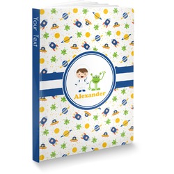 Boy's Space Themed Softbound Notebook - 5.75" x 8" (Personalized)