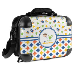 Boy's Space & Geometric Print Hard Shell Briefcase - 15" (Personalized)