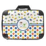 Boy's Space & Geometric Print Hard Shell Briefcase - 18" (Personalized)