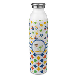 Boy's Space & Geometric Print 20oz Stainless Steel Water Bottle - Full Print (Personalized)